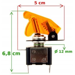 Viršutinis pistoleto jungiklis 12v max 20a oranžinis