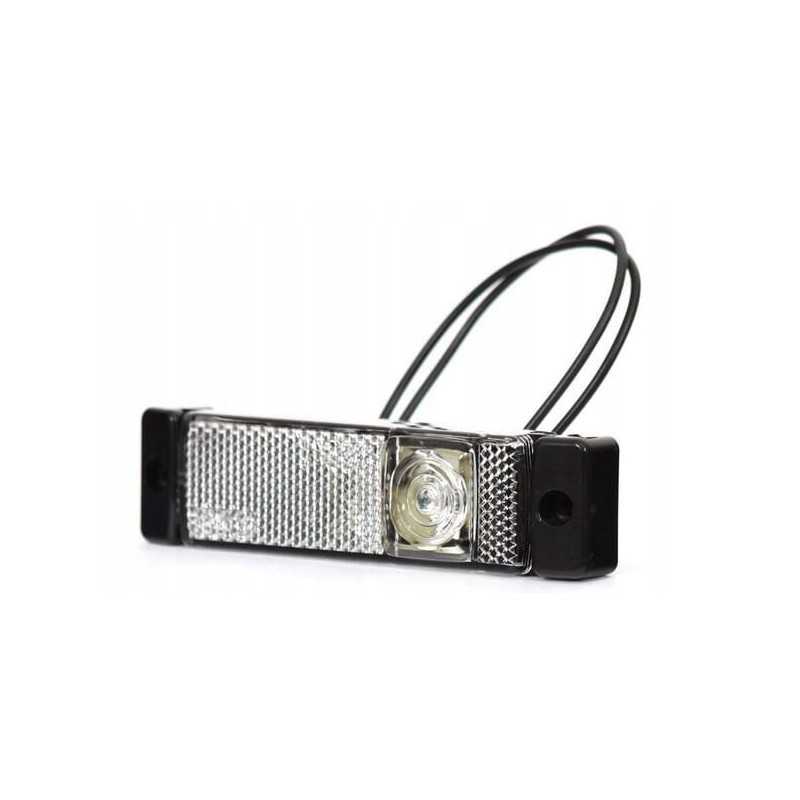 Stačiakampė LED markerinė lempa 12 24v su laidu