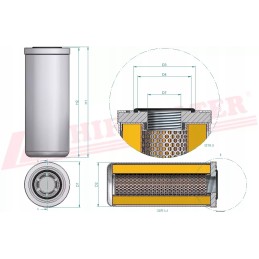 Hidraulinės alyvos filtras hifi filtras sh 66378