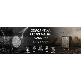 Darbinė lempa 36 led halogeninė 36w 12v 24v ip68