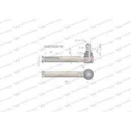 Vairo jungtis 200mm m18x1 5 3426336m1 warynski