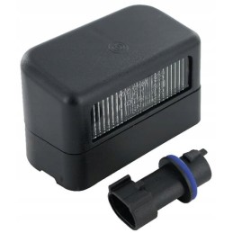 Stačiakampio formos valstybinio numerio lempa