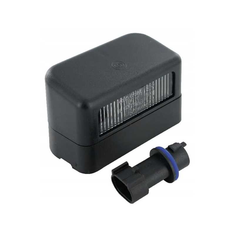 Stačiakampio formos valstybinio numerio lempa