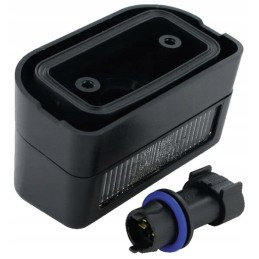 Stačiakampio formos valstybinio numerio lempa