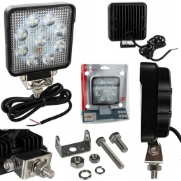 Halogeninė LED darbo lempa 15w 12v 24v 1500lm