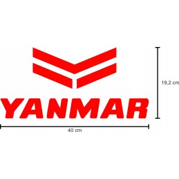 Lipdukai lipdukas Yanmar mašinos 2 vnt 40 cm