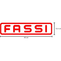 Fassi lipdukų lipdukai 2 vnt. 45 cm