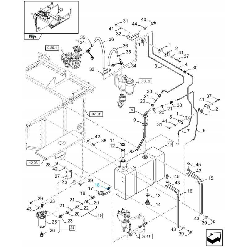 New Holland kuro bako hidraulinė jungtis