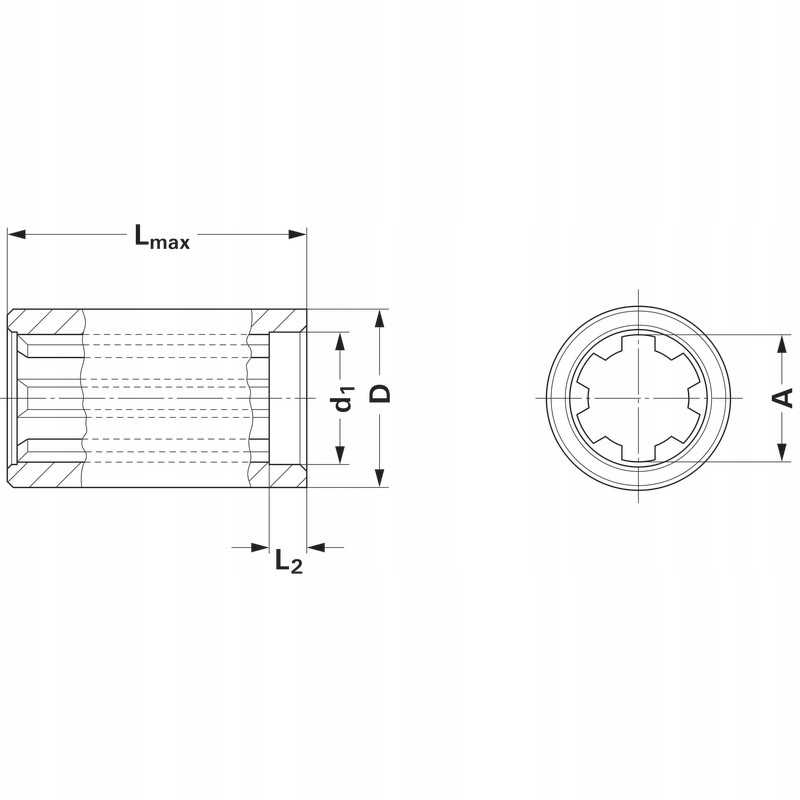 130 mm Walterscheid profilio stebulė
