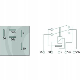 Šviesos relės korpusas 1502351c1 3221178r1 maxxum