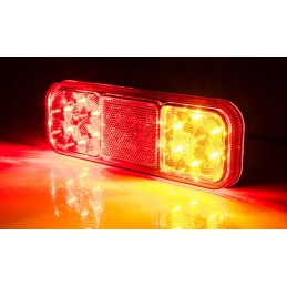 Kombinuotas galinis žibintas, 4 funkcijų, raudonas atšvaitas