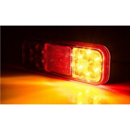 Kombinuotas galinis žibintas, 4 funkcijų, raudonas atšvaitas