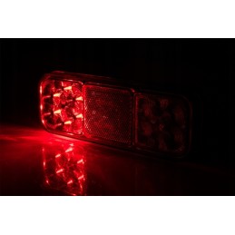 Kombinuotas galinis žibintas, 4 funkcijų, raudonas atšvaitas