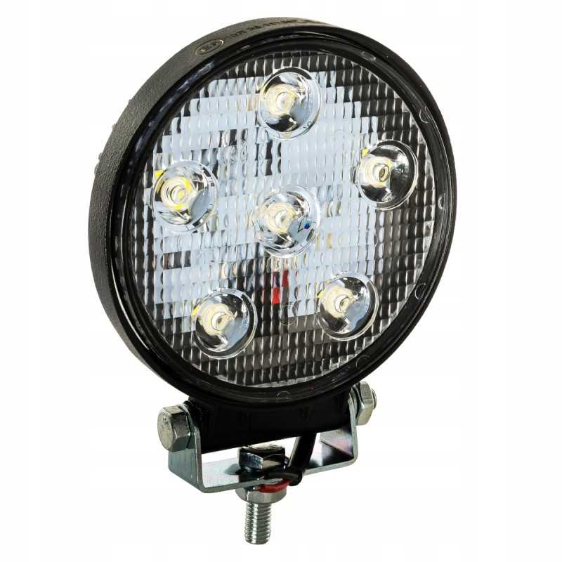 Apvali LED darbinė lempa 18w 12v 24v 1100lm