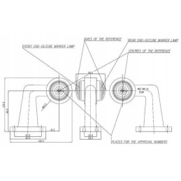 Markerinė lempa 12 24v 125 5x124x68mm gopart la3500