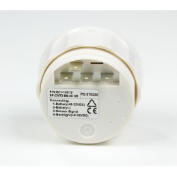 Variklio vandens temperatūros indikatorius, skersmuo 52 mm, juodas