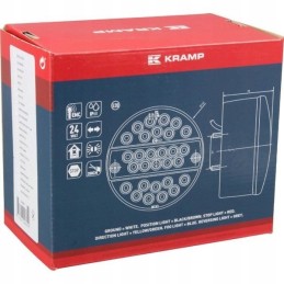Apvalus LED galinis žibintas 24v Kramp