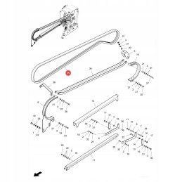 V formos diržas massey ferguson la344311131 originalus