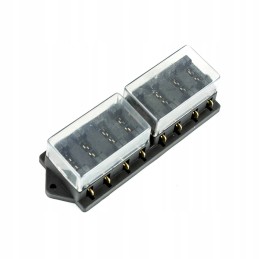 Saugiklių dėžutė su 8 plokščiais saugikliais