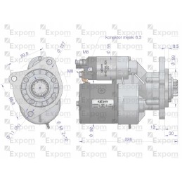 Starteris su reduktoriumi mf4 ursus 4512 expom