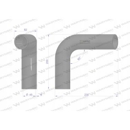 Sustiprintas viršutinis alkūninis vamzdis Bizon Z056 Warynsk