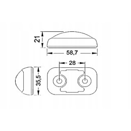 LED raudono kontūro žymeklio rinkinys
