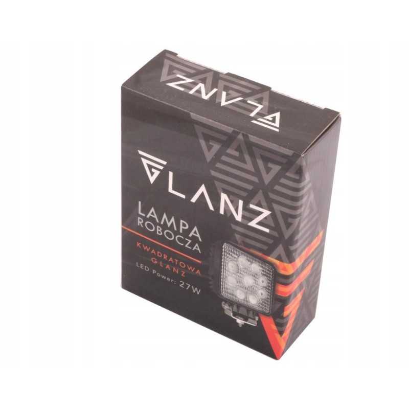 LED darbo lempa 27w 9 led glanz