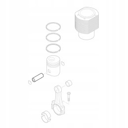 Hatz 50236100 stūmoklio kaištis 2l31 3l31 4l31 2l41