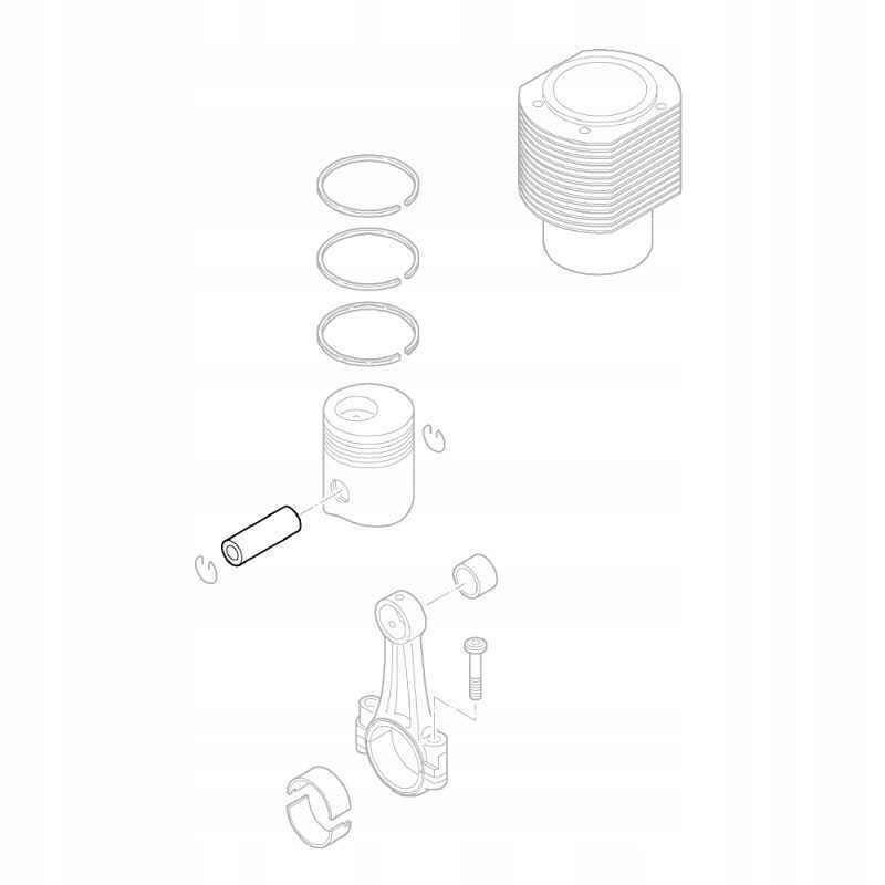 Hatz 50236100 stūmoklio kaištis 2l31 3l31 4l31 2l41