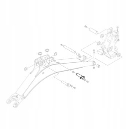 Kubota rg158 66640 ekskavatoriaus svirties kaištis kx018