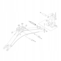 Kubota rg138 66564 ekskavatoriaus svirties kaištis kx018