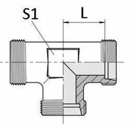 Tee jungtis m14x1 5 8l ts8lgp gopart