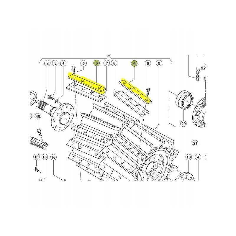 Claas jaguar 800 gora peilio laikiklis 984672 1