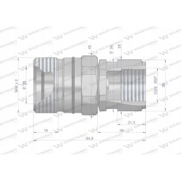 Hidraulinė greitoji jungtis g3 4 bsp 250bar