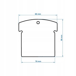 Renault stabdziu kaladėlės 7701202160 4vnt 30km h