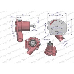Žemo vandens siurblys be rato, diržo LKT C 385 Warynski