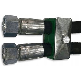 5x dvigubas spaustukas 16mm, hidraulinių linijų montavimas