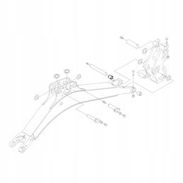 Kubota rb237 66570 ekskavatoriaus svirties įvorė kx018