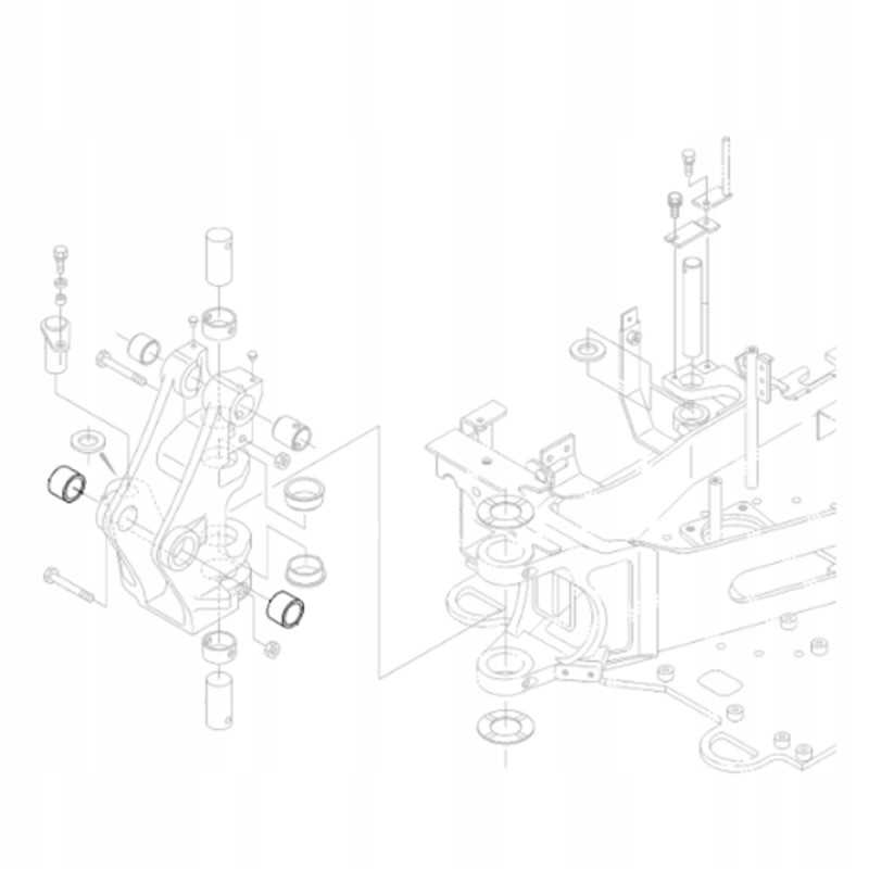 Kubota mini ekskavatoriaus galinės kojos įvorė RG138 66463 KX018