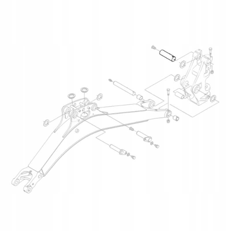 Kubota rg138 66640 ekskavatoriaus galinės atramos kaištis kx018