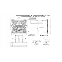 LED priekinis žibintas traktorius 12 24 lzd 2239