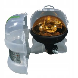 Gaidžio blykstė sumontuota ant din elipsės laikiklio