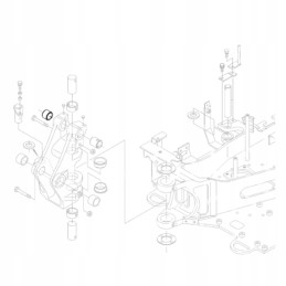 Kubota rg138 66590 ekskavatoriaus galinės dalies įvorė kx018