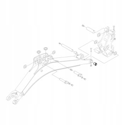 Kubota rb237 66580 ekskavatoriaus galinės dalies įvorė kx018