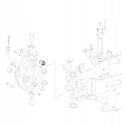 Kubota rg138 66370 ekskavatoriaus galinės dalies įvorė kx018