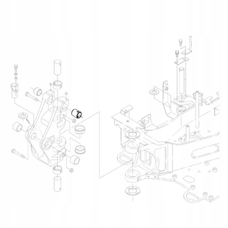 Kubota rg138 66370 ekskavatoriaus galinės dalies įvorė kx018