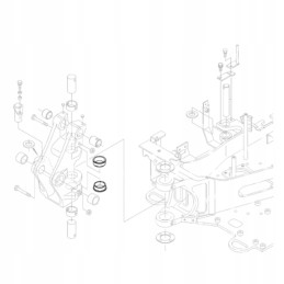 Kubota rg138 66380 ekskavatoriaus galinės dalies įvorė kx018