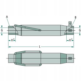 Įvorė 55mm 440mm 395308311 walterscheid