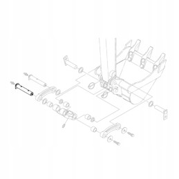 Kubota rg158 66772 ekskavatoriaus kaušo kaištis kx018