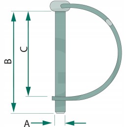 Vamzdinis kaištis, skersmuo 10 mm, 50 mm